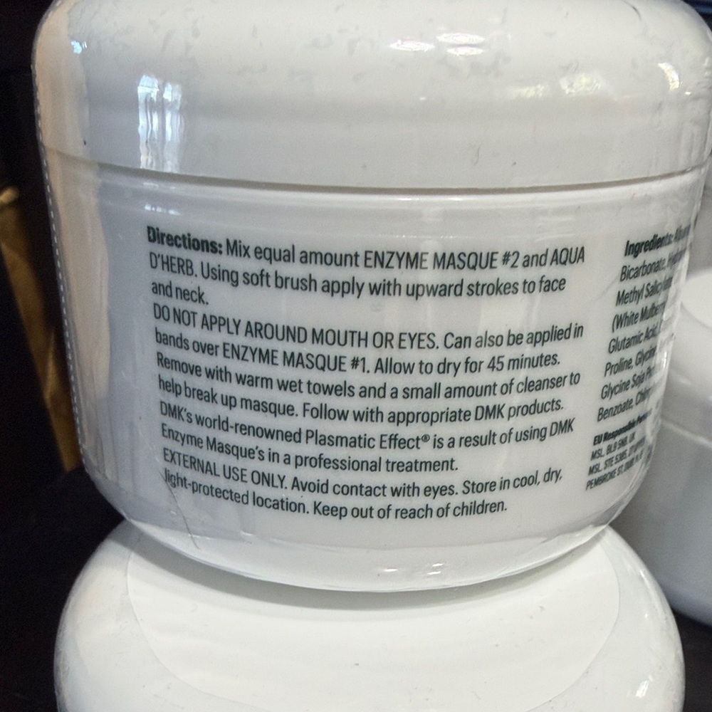 DMK Enzyme Masque #2 - White Facial Tonifying Mask - Picture 2 of 3